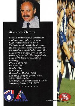 1995 Select AFL #425 Malcolm Blight Back